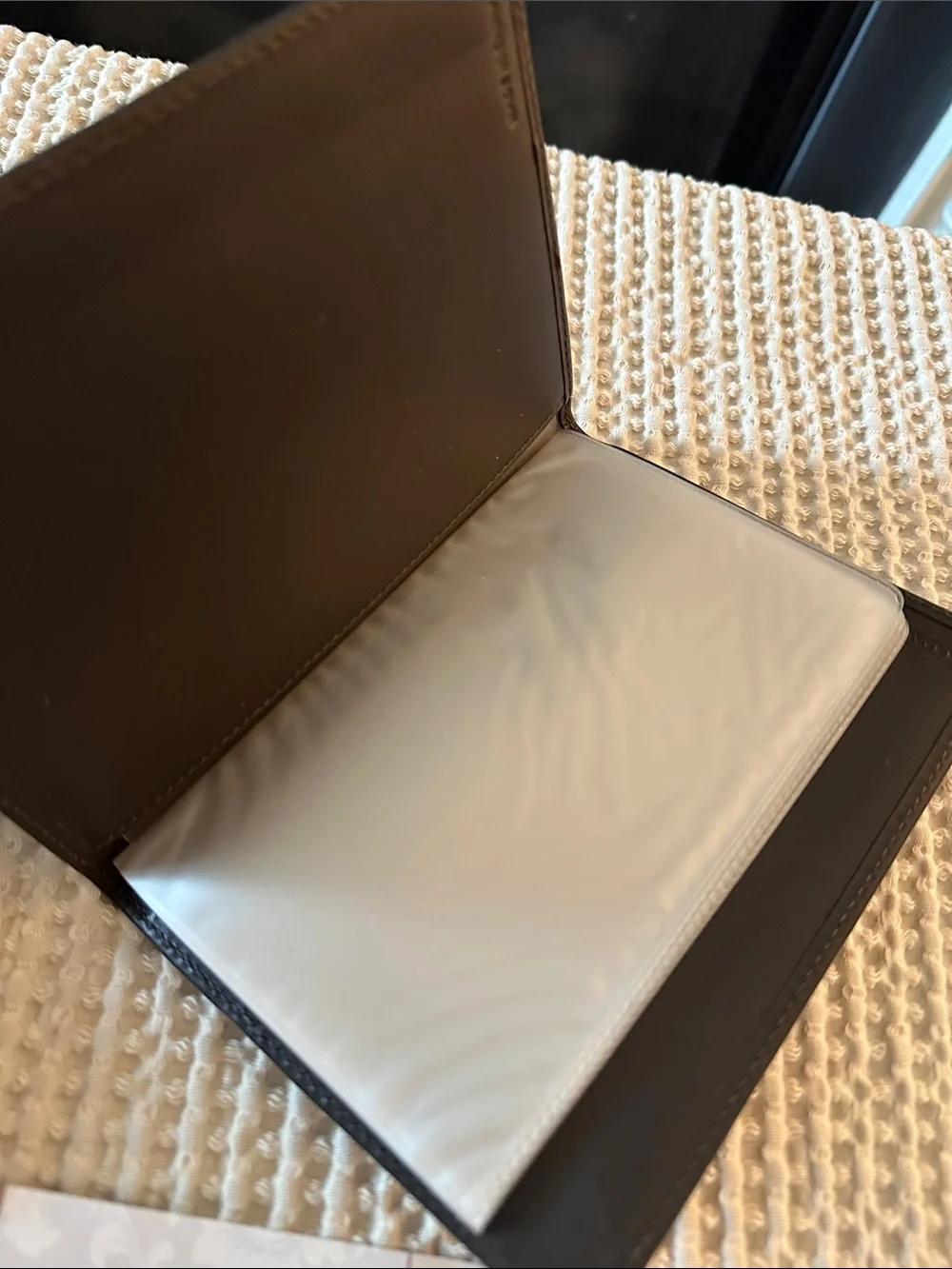 Coach compact leather